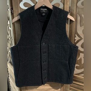 Mens Filson Mackinaw Wool Vest Size Medium